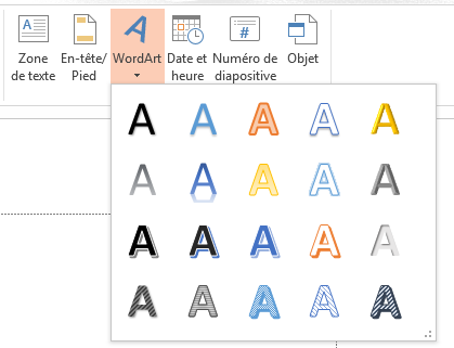 insérer et formater un texte